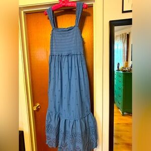 Betsy Johnson blue maxi dress